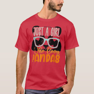 Gewoon een meisje van Pandas Cute Panda (18) T-shirt