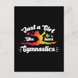 Gewoon een meisjes die gymnastiek leuk vindt briefkaart