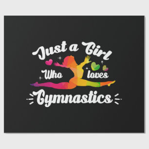 Gewoon een meisjes die gymnastiek leuk vindt cadeaupapier