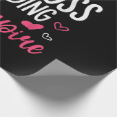 Gewoon een meisjesbaas die haar imperium bouwt, vr cadeaupapier (Hoek)