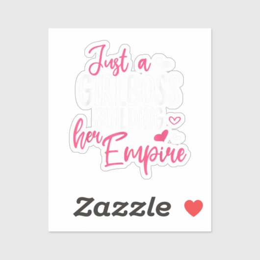 Gewoon een meisjesbaas die haar imperium bouwt, vr sticker (Vel)
