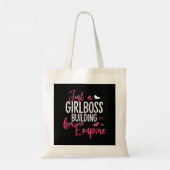 Gewoon een meisjesbaas die haar imperium bouwt, vr tote bag (Achterkant)