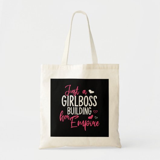 Gewoon een meisjesbaas die haar imperium bouwt, vr tote bag (Voorkant)