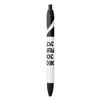 Gewoon een mens niet een robot Checkmark Black Whi Zwarte Inkt Pen