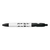 Gewoon een mens niet een robot Checkmark Black Whi Zwarte Inkt Pen (Achterkant)