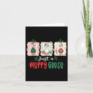 Gewoon een Merry Goose Xmas Merry Christmas Funny Kaart