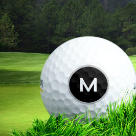 Gewoon een minimalistisch M-monogram Golfballen