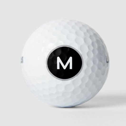 Gewoon een minimalistisch M-monogram Golfballen (Voorkant)