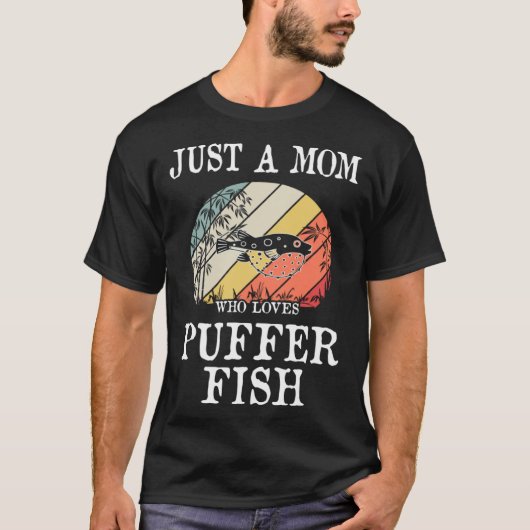 Gewoon een moeder die buffer vissen liefheeft t-shirt (Voorkant)