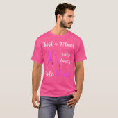 Gewoon een moeder die houdt van Pole Vault Mama Po T-shirt (Voorkant volledig)