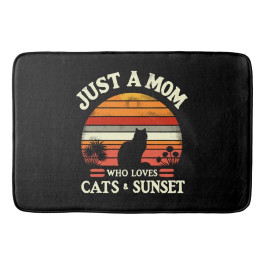 Gewoon een moeder die van katten houdt badmat (Voorkant)