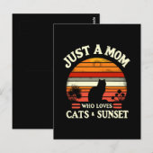 Gewoon een moeder die van katten houdt briefkaart (Voorkant / Achterkant)