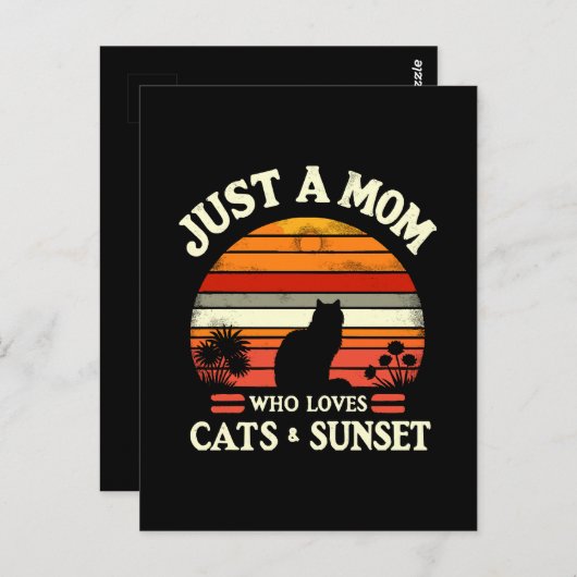 Gewoon een moeder die van katten houdt briefkaart (Voorkant / Achterkant)