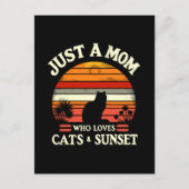 Gewoon een moeder die van katten houdt briefkaart (Voorkant)