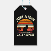 Gewoon een moeder die van katten houdt cadeaulabel (Achterkant)