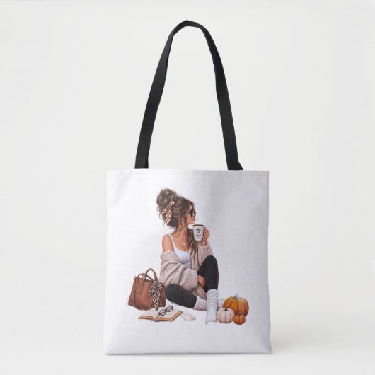 Gewoon een Moeder Knus Herfst Moederdag Tote Bag (Voorkant)