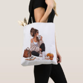 Gewoon een Moeder Knus Herfst Moederdag Tote Bag (Dichtbij)