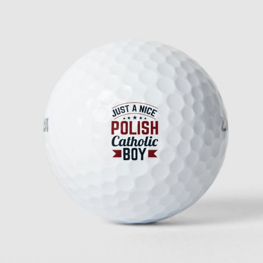 Gewoon een mooie Poolse katholieke jongen Golfballen (Voorkant)