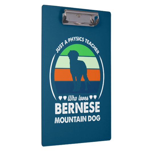 Gewoon een natuurkundeleraar die van bernese berge klembord (Rechts)