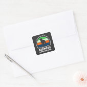 Gewoon een natuurkundeleraar die van bernese berge vierkante sticker (Envelop)