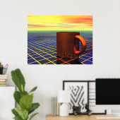 Gewoon een nieuwe beker poster (Thuiskantoor)