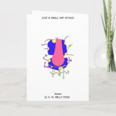 GEWOON EEN NIEUWE KANDAAL GEKOCHT - Kunstkaart Bedankkaart (Achterkant)