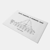 Gewoon een normale dag statistieken Humor Deurmat (Schuin)