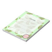 Gewoon een notitie, aanpasbare Kiwi Notitieblok (Linkerzijde)