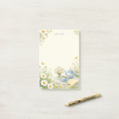 Gewoon een notitie Daisy Garden Tea Post-it® Notit Notes (Op bureau)