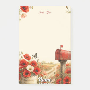 Gewoon een Notitie Landelijk Poppy Brievenbus Post-it® Notes