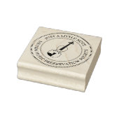 GEWOON EEN NOTITIE Music Club Logo Stamp viool Rubberstempel (Stempel)