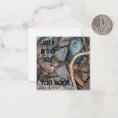 Gewoon een notitie om te zeggen dat je een platte notitiekaartje (Voorkant / Achterkant in situ)