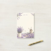 Gewoon een notitie Provence Lavendel Windmolen Post-it® Notes (Op bureau)