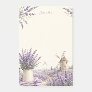 Gewoon een notitie Provence Lavendel Windmolen Post-it® Notes