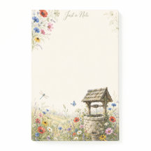 Gewoon een notitie Wildflower Wishing Well Post-it