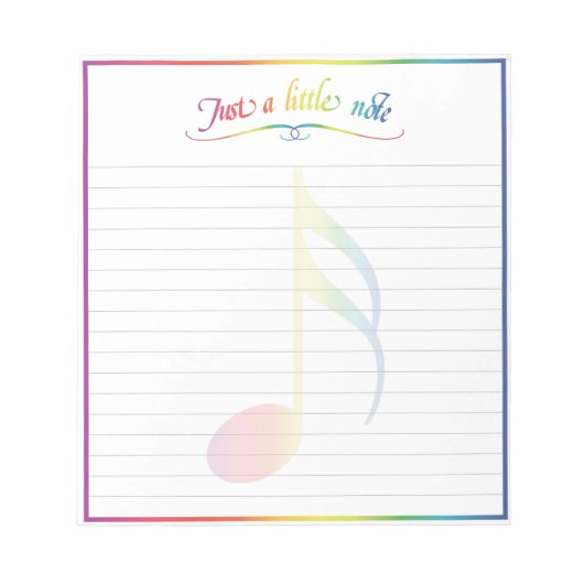 Gewoon een Notitieblok met een kleine opmerking (Voorkant)