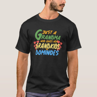 GEWOON EEN OMA DIE VAN HAAR KLEINKINDEREN EN DOMIN T-SHIRT