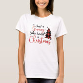 Gewoon een oma die van Kerstmis houdt. T-shirt (Voorkant)