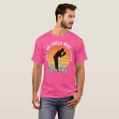 Gewoon een oom die houdt van bowling oom grappig t-shirt (Voorkant volledig)