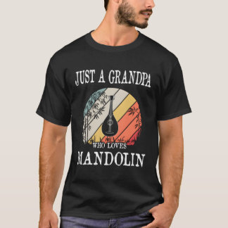 Gewoon een opa die houdt van mandoline cadeau t-shirt