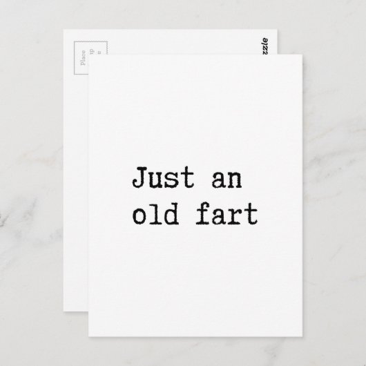 Gewoon een oud kunstje briefkaart (Voorkant / Achterkant)