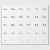 Gewoon een oud kunstje cadeaupapier (Vlak)