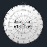 Gewoon een oud kunstje dartbord<br><div class="desc">Gewoon een oude trut. Een grappige tekst.</div>