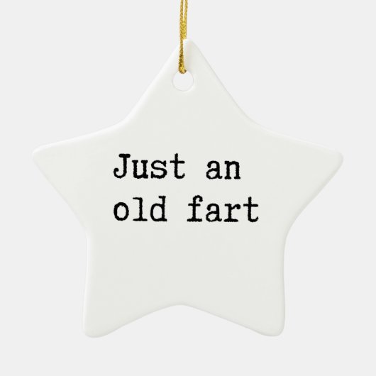 Gewoon een oud kunstje keramisch ornament (Voorkant)