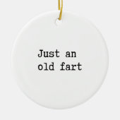 Gewoon een oud kunstje keramisch ornament (Voorkant)