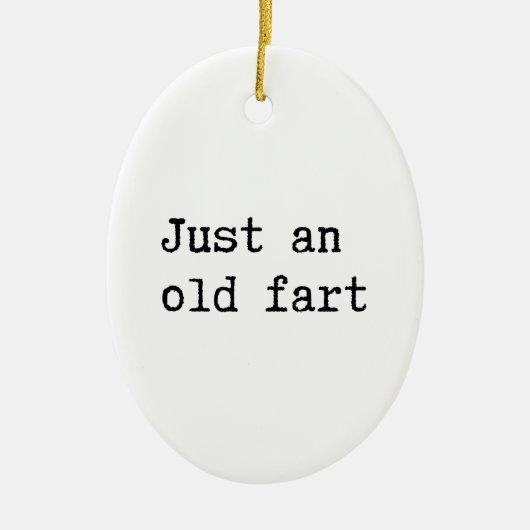 Gewoon een oud kunstje keramisch ornament (Voorkant)