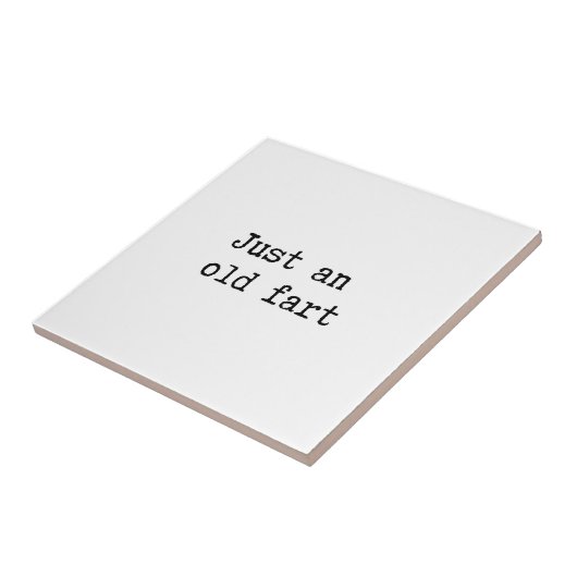 Gewoon een oud kunstje tegeltje (Zijkant)