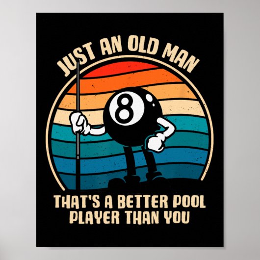 Gewoon een oud Man dat een betere poolspeler is da Poster (Voorkant)