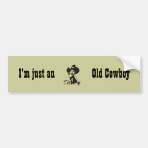 Gewoon een oude cowboy bumpersticker