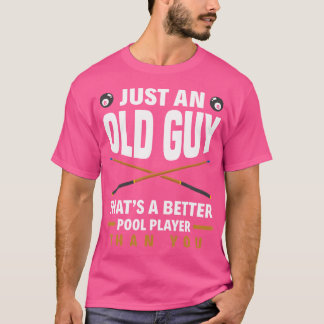 Gewoon een oude man die een beter zwembad is dan j t-shirt